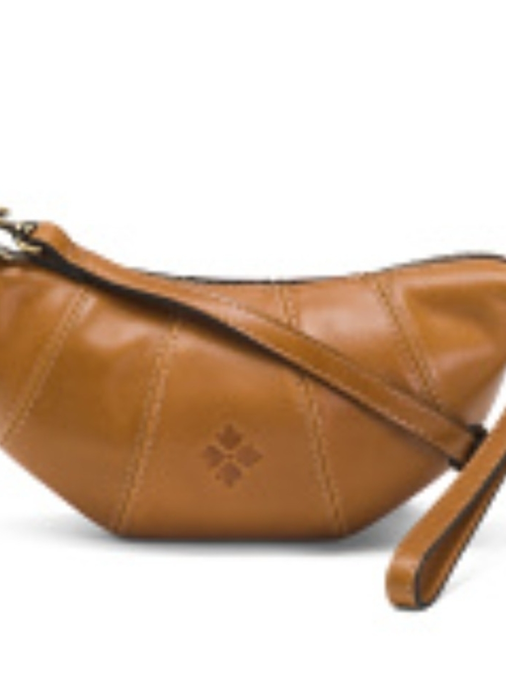 Patricia NASH Tan Leather Wristlet Crossbody Bag - Stylish Everyday Carry